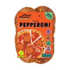 Plenty Reasons vegán pepperoni szalámi ízű szeletelt termék 100 g