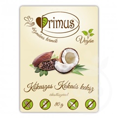 Primus vegán kókuszos-kakaós keksz 80 g