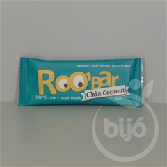 Roobar 100% raw bio gyümölcsszelet chia mag-kókusz 30 g