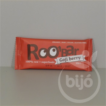 Roobar 100% raw bio gyümölcsszelet goji bogyóval 30 g