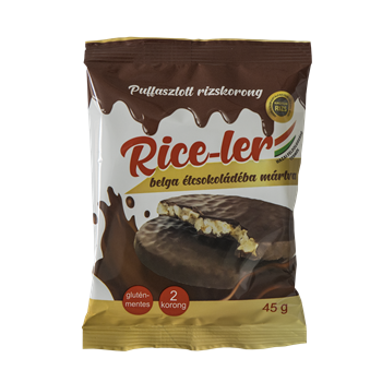 Rice-ler puffasztott rizskorong étcsokoládéba mártva 45 g