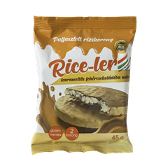 Rice-ler puffasztott rizskorong karamellás fehércsokoládéba mártva 45 g