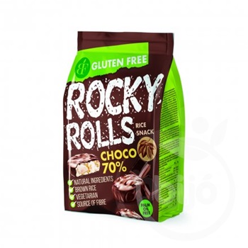 Rocky Rolls puffasztott rizs korong étcsoki bevonatban 70 g