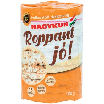 Roppant jó! puffasztott rizskorong natúr 100 g