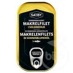 Saeby makrélafilé napraforgó olajban 125 g