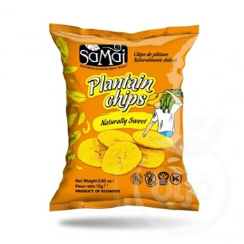Samai plantain főzőbanán chips natúr édes 75 g