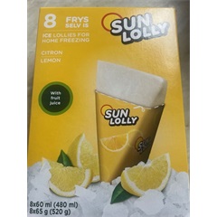 Sunlolly glutén- és laktózmentes jégkrém citrom 8x60ml 480 ml