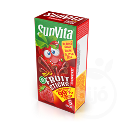 Sunvita mini fruit sticks eper 5 db 50 g