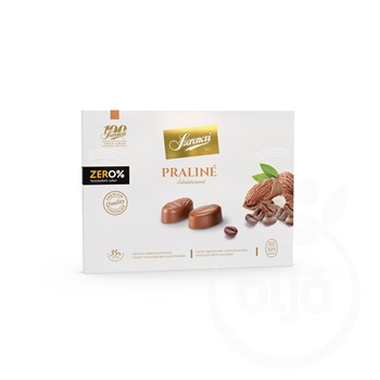 Szerencsi zero praliné mandula és kávékrémmel töltött maltitos tejcsokoládé 105 g