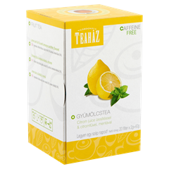 Teaház gyümölcstea citrom juice ízesítéssel citromfűvel, mentával 20x2g 40 g