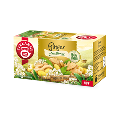 Teekanne world of ginger bodzavirág ízű gyömbértea 20x1,75g 35 g