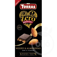 Torras zero étcsokoládé hozzáadott cukor nélkül mandulával 150 g