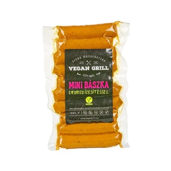 Vegan grill mini bászka chorizo ízesítéssel 180 g