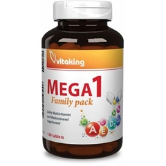 Vitaking mega 1 multivitamin étrend-kiegészítő tabletta family 120 db