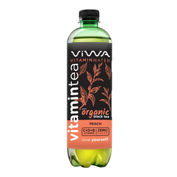 Viwa vitamintea black tea peach 600 ml