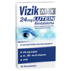 Vizik max 24mg lutein étrend-kiegészítő luteinnel, vitaminokkal és cinkkel 30 db