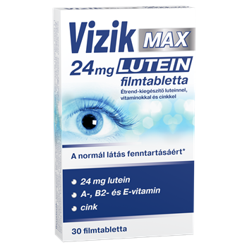 Vizik max 24mg lutein étrend-kiegészítő luteinnel, vitaminokkal és cinkkel 30 db